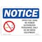 Signmission OSHA Sign, 7" H, Rigid Plastic, Open Fuel Tank No Power Authorized Sign With Symbol, Landscape OS-NS-P-710-L-17004 - alternate 1